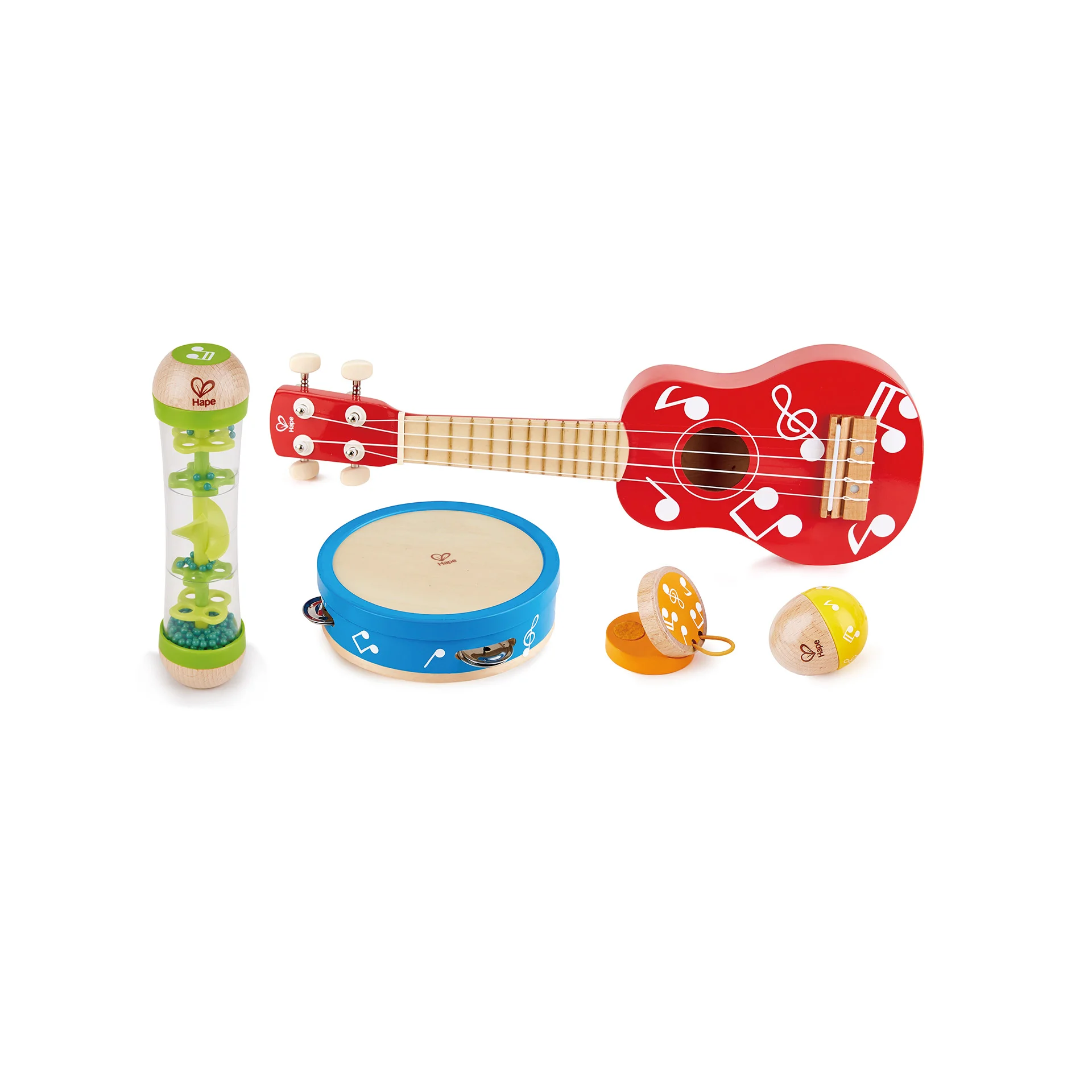 Jucarie din lemn Hape Set muzical Mini Band 5 instrumente [1]