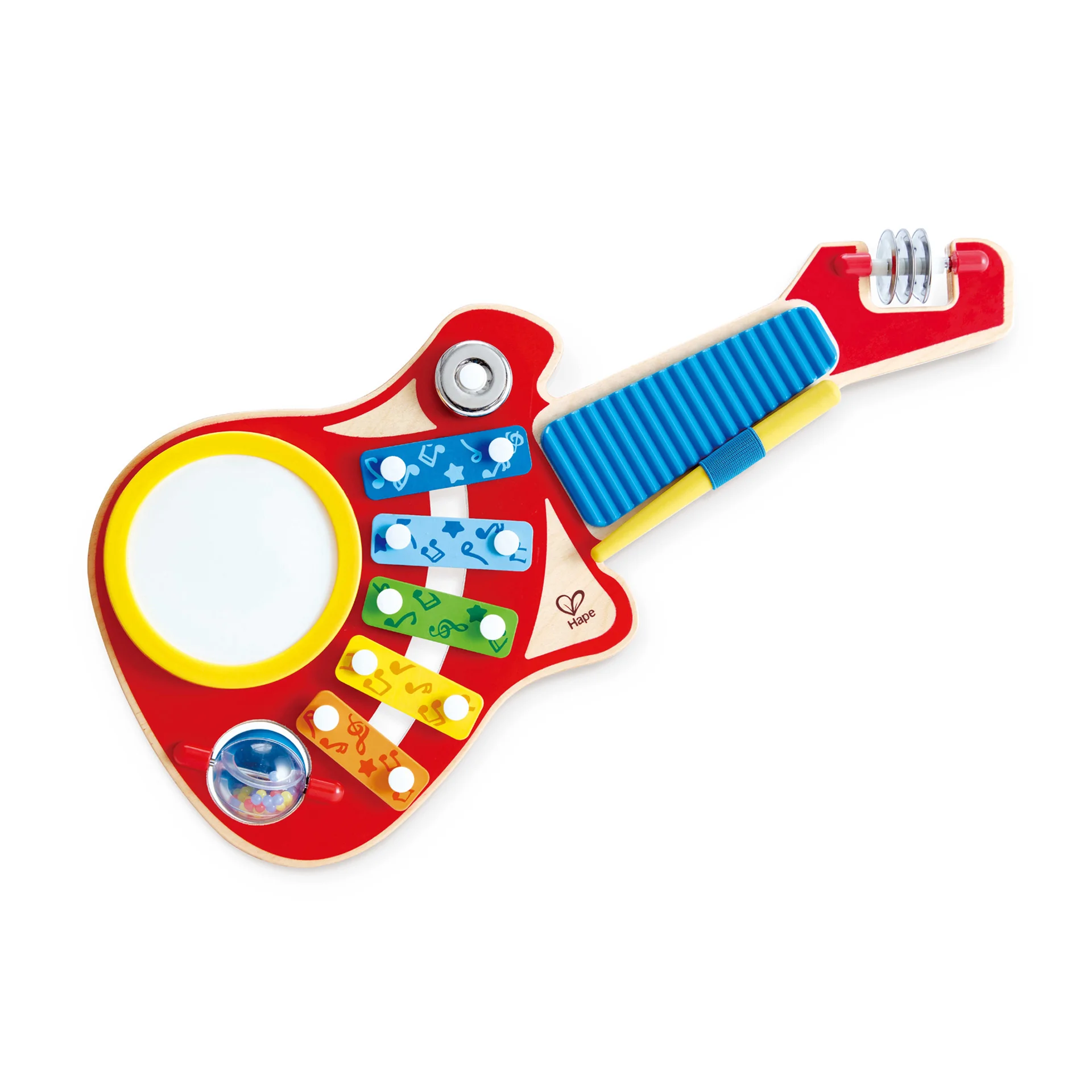 Jucarie muzicala din lemn Hape Chitara multifunctionala 6 in 1 [1]