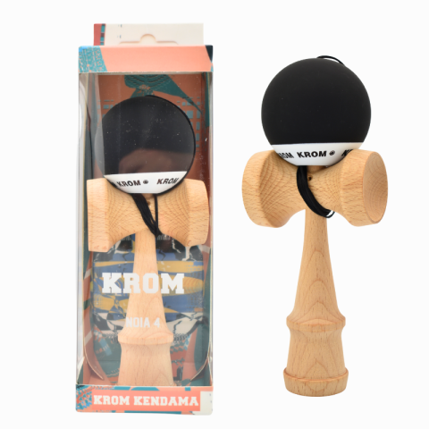 Jucarie lemn Kendama Krom cauciucata diverse culori [5]