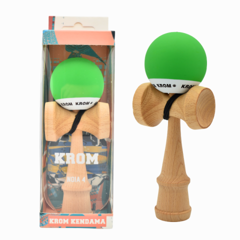 Jucarie lemn Kendama Krom cauciucata diverse culori [3]
