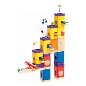 Jucarie din lemn Hape Quadrilla Circuit cu bile Muzica in miscare 97 piese [3]