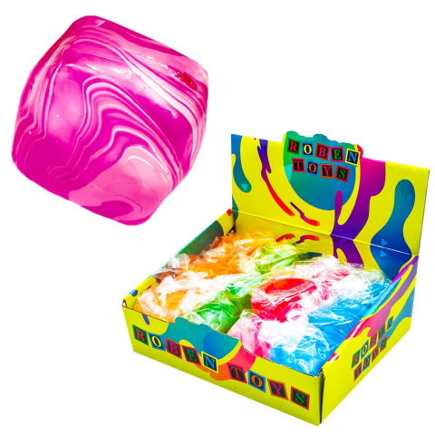 Jucării și jocuri - Jucarie squeeze Cub jelly marble 5 cm