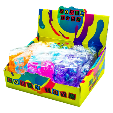 Jucarie squeeze Monstru jelly glitter [2]
