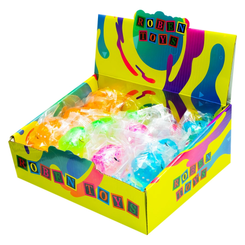 Jucarie Squeezy Dinozaur jelly glitter culori diferite [1]