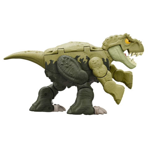 JURASSIC WORLD FIERCE CHANGERS DOUBLE DANGER DINOZAUR TRANSFORMABIL TYRANNOSAURUS REX SI ANKYLOSAURUS VERDE [4]