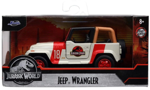 Jucării și jocuri - JURASSIC WORLD MASINUTA METALICA JEEP WRANGLER SCARA 1 LA 32