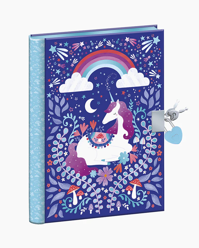 Agende pentru copii - Jurnal cu cheita Janod Unicorn Dreamland 128 pagini