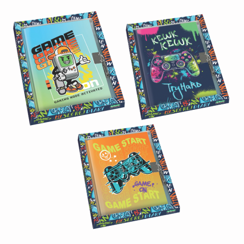 Jurnal Gaming cu cutie cadou 80 pagini 13 x18 cm modele diferite [1]