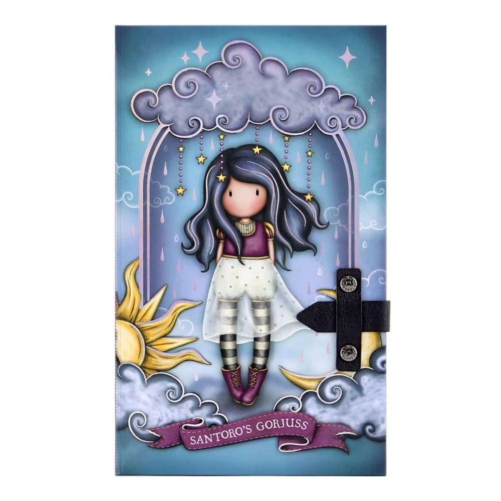 Noutăți Librăria Compas - Jurnal cu inchidere din piele Gorjuss Little Storm Cloud dictando 200 file