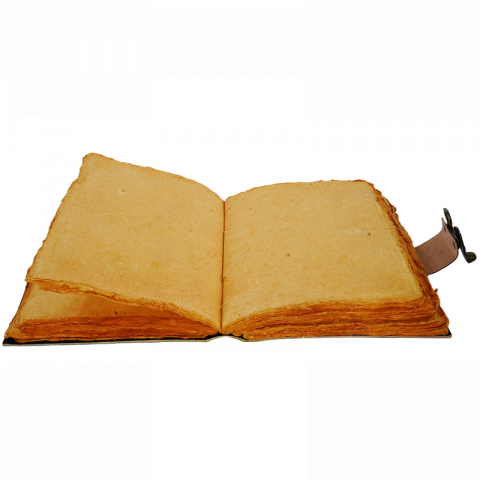 Jurnal vintage Krashell cu piatră naturală 20 x 15 cm copertă din piele naturală [2]