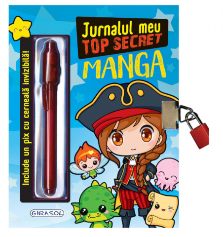Hobby și activități pentru copii - Jurnalul meu Top Secret Manga