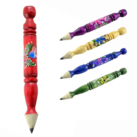 Noutăți Librăria Compas - Creion decorativ Design Traditional 20 cm culori diferite