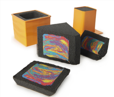 Set de joaca Kinetic Sand Sandisfactory 907 g cu 10 unelte [2]