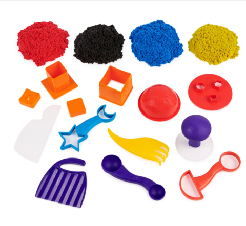 Set de joaca Kinetic Sand Sandisfactory 907 g cu 10 unelte [1]