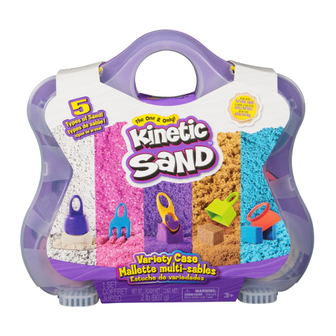 Jucării și jocuri - KINETIC SAND SET GEANTA PENTRU PLAJA VARIETY CASE