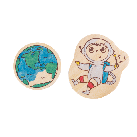 Kit de creat magneti pentru copii cu tematica Spatiu 17 piese [4]