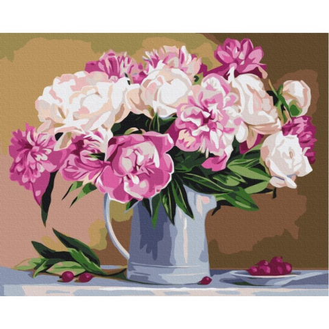 Pictura pe numere Peonies Still Life Atelier 40 x 50 cm [1]