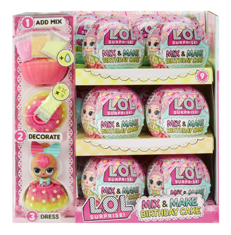 L.O.L. SURPRISE! MIX&MAKE BIRTHDAY CAKE PAPUSA TOTS [4]