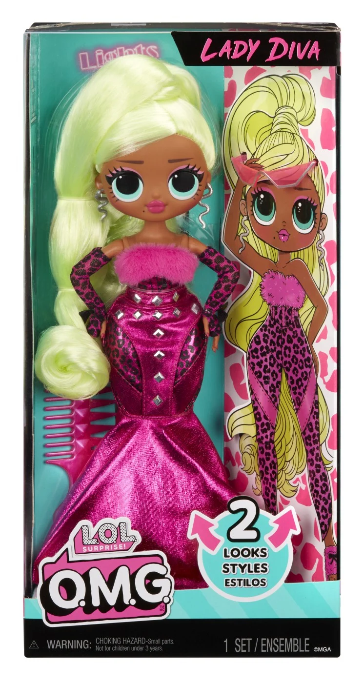 LOL Surprise OMG Lady Diva papusa fashionista cu accesorii MGA [6]