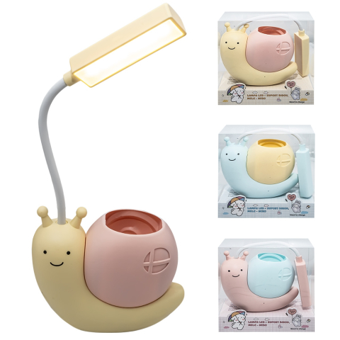 Articole pentru copii - Lampa led cu suport birou in forma de melc Nebo