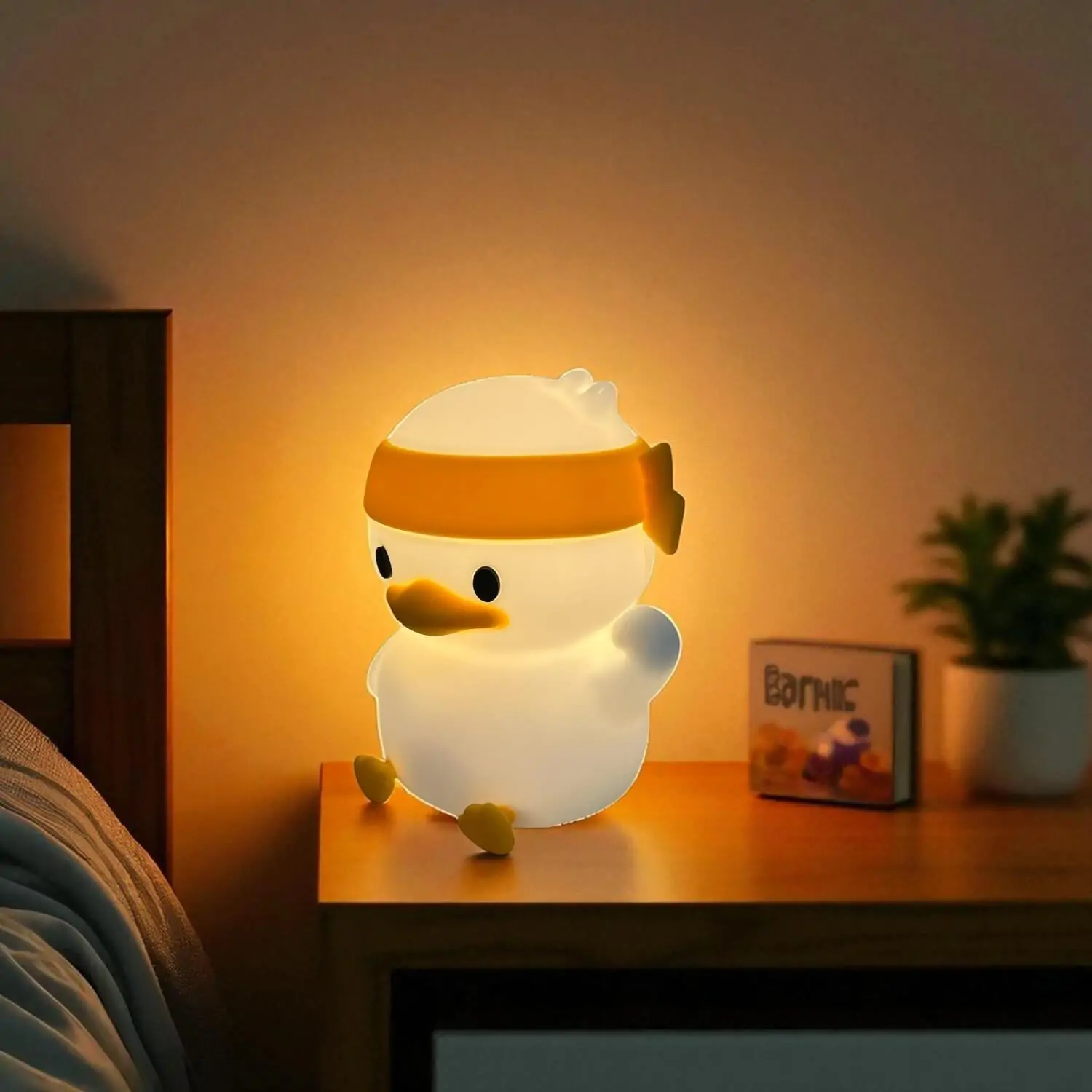 Lampa de veghe din silicon Capybara Rata Panda Para Iepuras 11 x 10.5 x 13.5 cm modele si culori diferite [5]