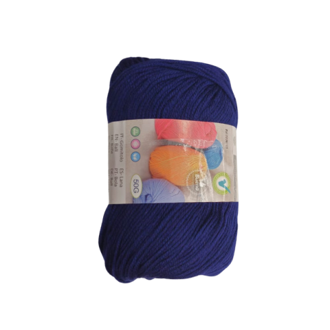 Artă și creativitate - Lana pentru tricotat 50g albastru indigo Kmt Style