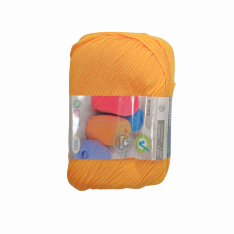 Noutăți Librăria Compas - Lana pentru tricotat 50g galben/ portocaliu Kmt Style