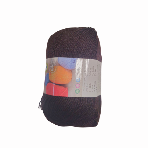 Noutăți Librăria Compas - Lana pentru tricotat 50g maro Kmt Style