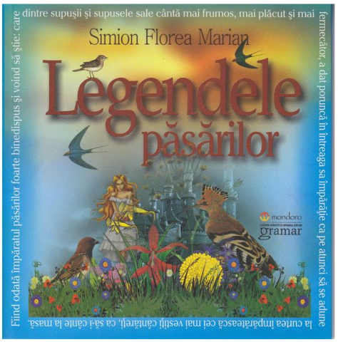 Cărți - Legendele pasarilor – Simion Florea Marian