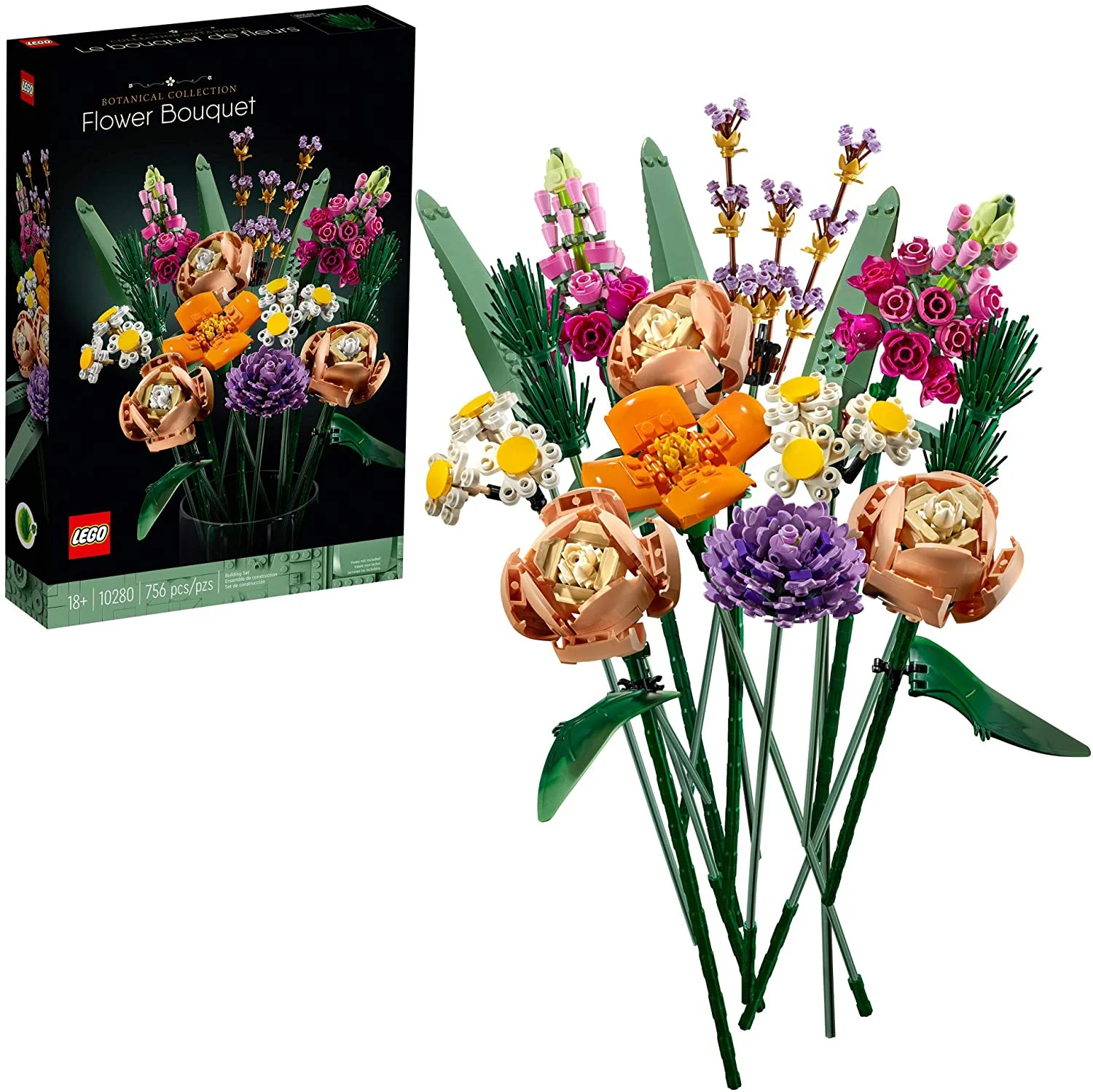 Jocuri educative și de societate - LEGO Buchet de flori 756 piese