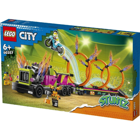 LEGO CITY CAMION DE CASCADORIE SI PROVOCAREA CERCURILOR DE FOC 60357 [5]
