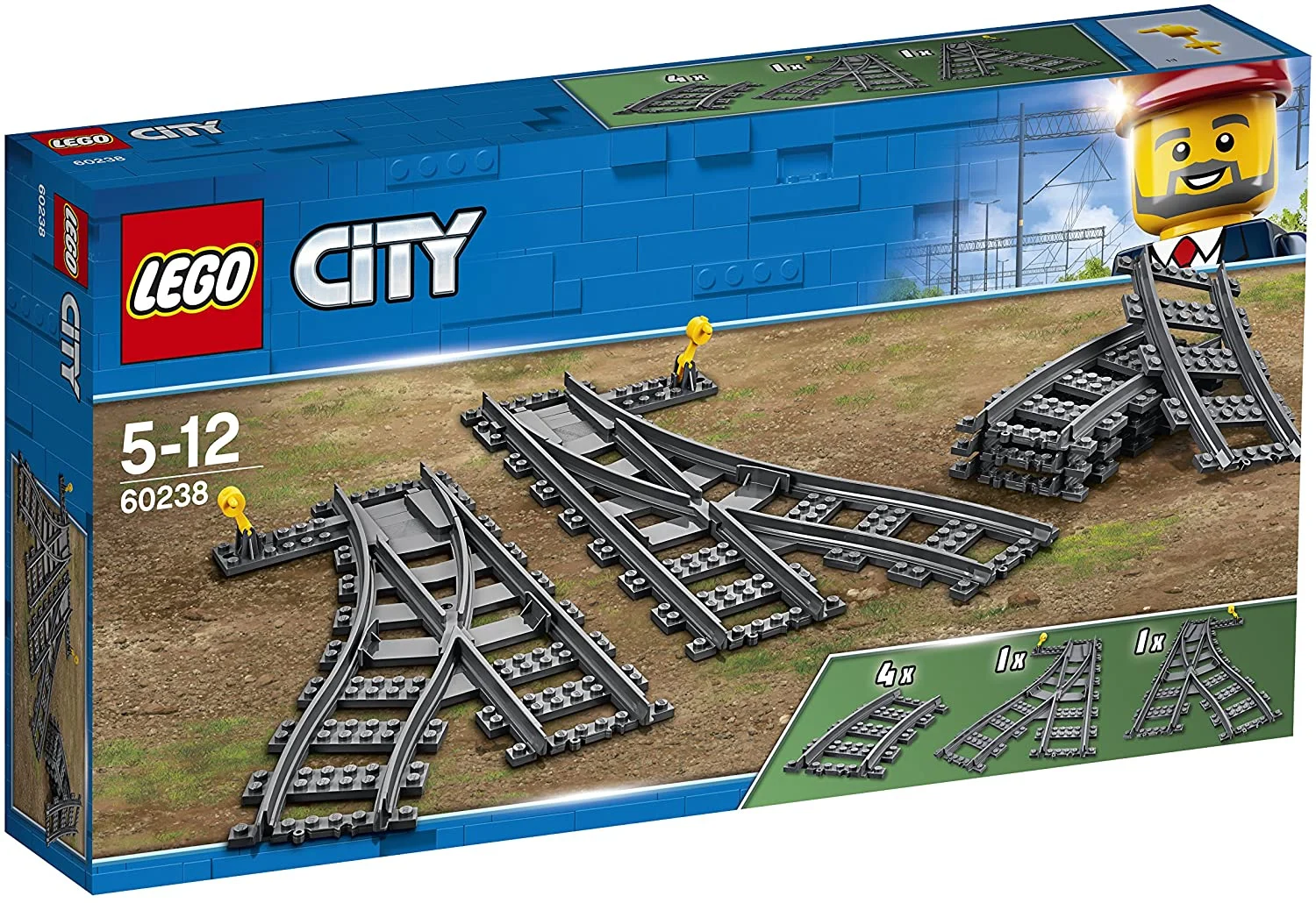 Jocuri educative și de societate - LEGO City Macazurile 6 piese
