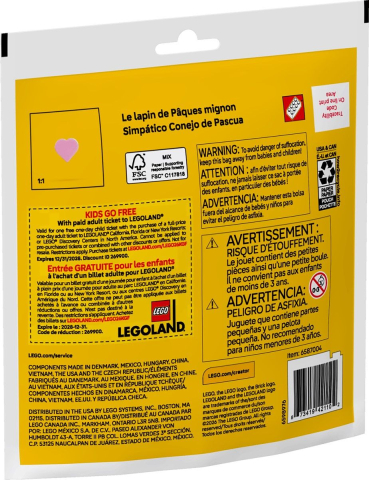 LEGO CREATOR IEPURAS DRAGALAS DE PASTE 30716 [2]