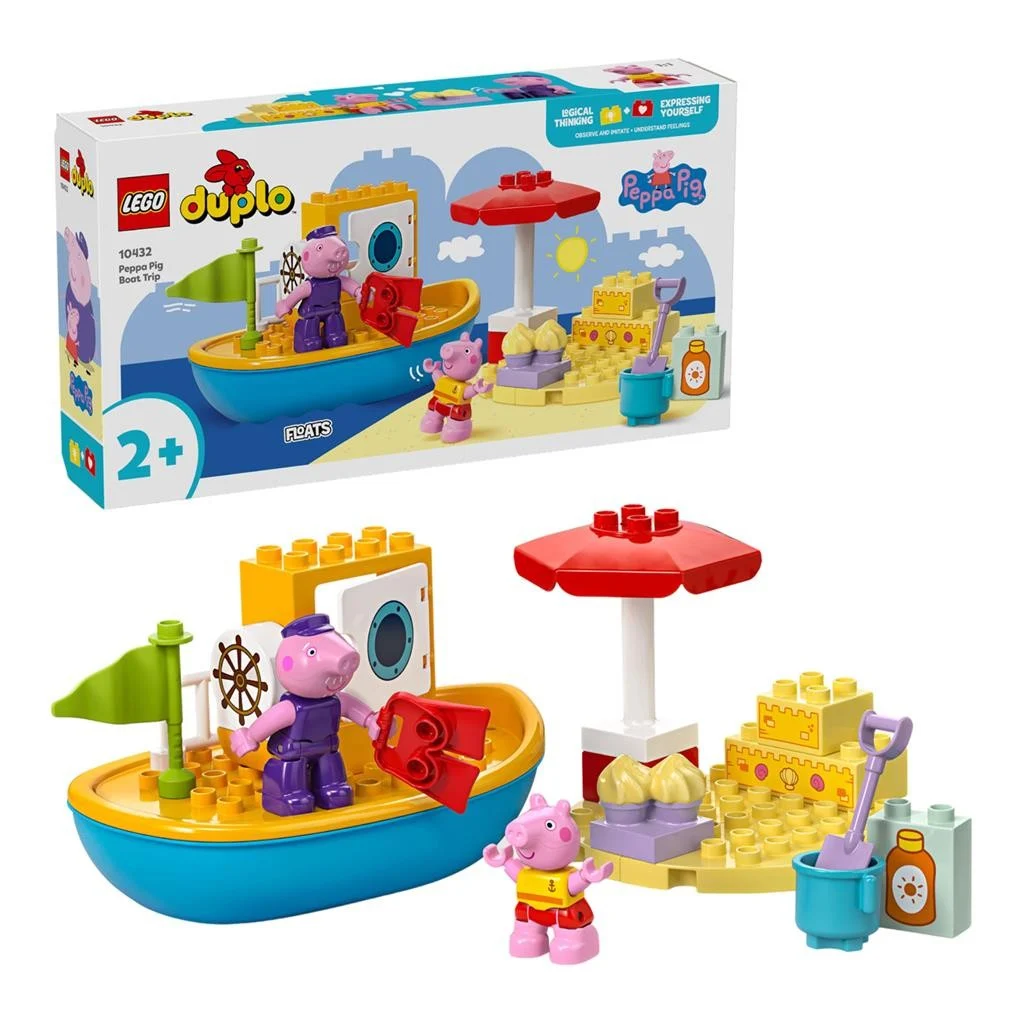 Jocuri educative și de societate - LEGO DUPLO Excursia cu barca a purcelusei Peppa 23 piese