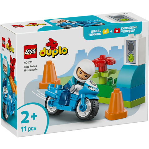 Jucării și jocuri - LEGO DUPLO MOTOCICLETA ALBASTRA DE POLITIE 10471