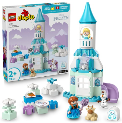 Jocuri educative și de societate - LEGO Duplo Disney Frozen - Petrecerea de la castelul Elsei din Regatul de gheata - 54 piese