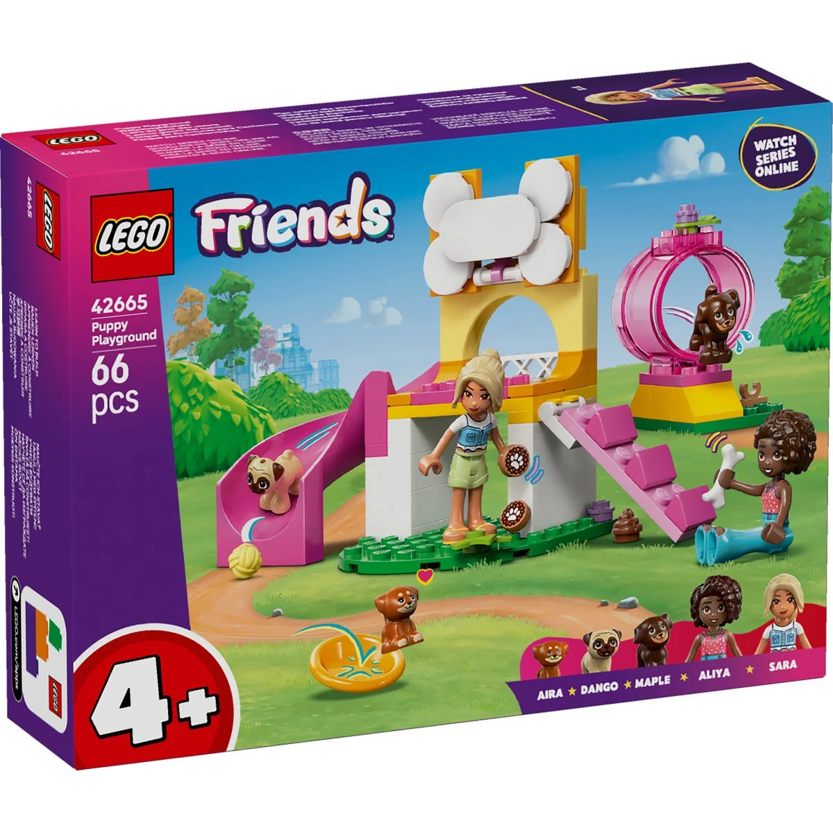 Jocuri educative și de societate - LEGO Friends Loc de joaca pentru catelusi 66 piese