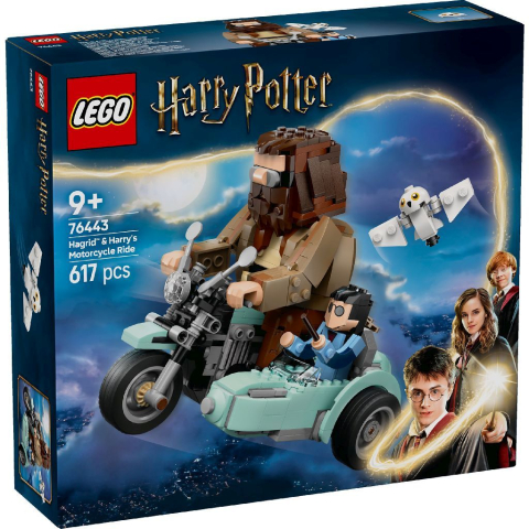 Jocuri educative și de societate - LEGO HARRY POTTER TM HAGRID SI HARRY PE MOTOCICLETA 76443