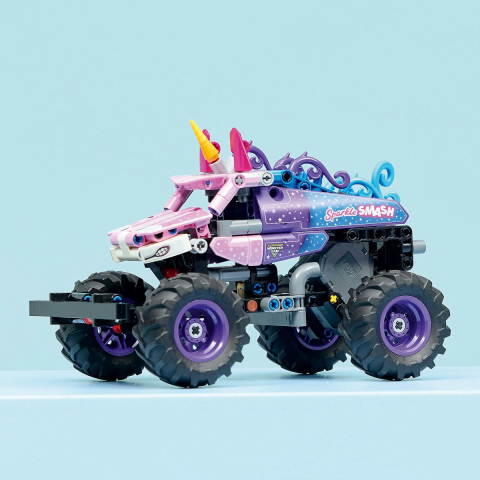 LEGO TECHNIC MONSTER JAM SPARKLE SMASH CU MOTOR CU ARC 42220 [1]