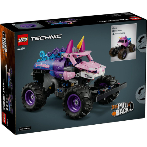 LEGO TECHNIC MONSTER JAM SPARKLE SMASH CU MOTOR CU ARC 42220 [4]