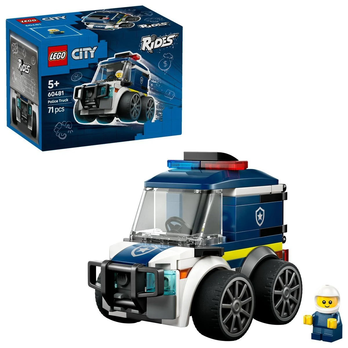 Jocuri educative și de societate - LEGO City Vehicule Camioneta de politie 71 piese