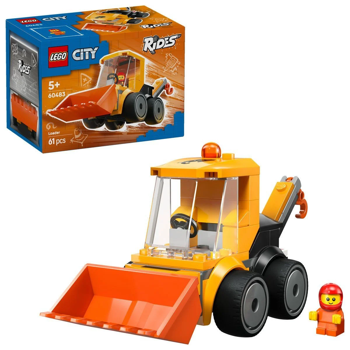 Jocuri educative și de societate - LEGO City Vehicule Incarcator de constructii 61 piese
