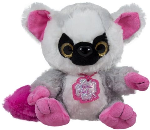 Jucării și jocuri - Jucarie de plus Lemur 25 cm roz/gri
