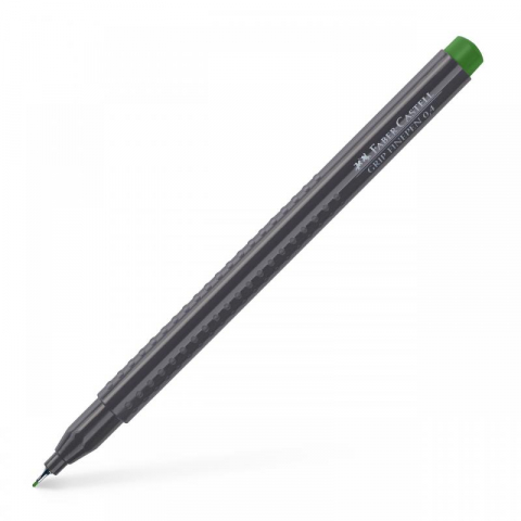 Promoții de Toamnă - Liner 0.4 mm verde olive grip Faber-Castell