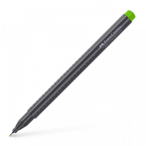 Promoții de Toamnă - Liner 0.4 mm verde iarba grip Faber-Castell
