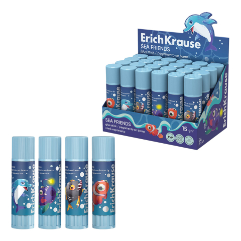 Noutăți Librăria Compas - Lipici solid ErichKrause EasyStick Sea Friends 15 g