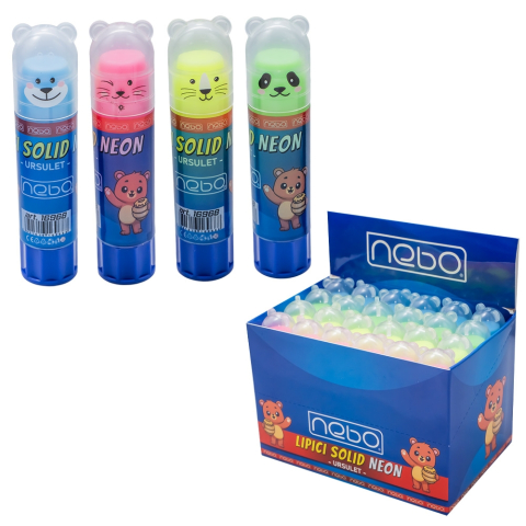 Lipici solid neon 8g ursulet Nebo [1]
