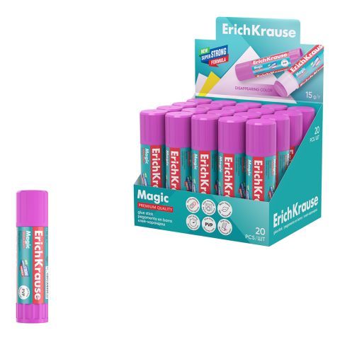 Artă și creativitate - Lipici stick Erich Krause Magic cu formula PVP 15g