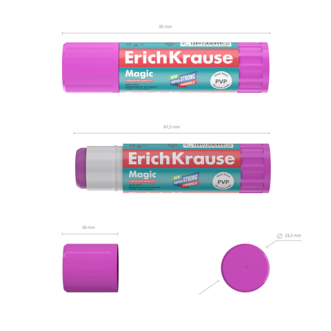 Lipici stick Erich Krause Magic cu formula PVP 15g [3]