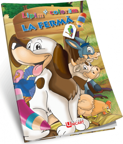 Noutăți Librăria Compas - Lipim si coloram - La ferma